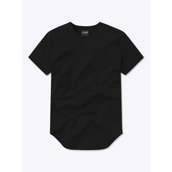 NWOT Cuts Elongated Short Sleeve Black Medium Pyca Pro Shirt - Picture 1 of 6